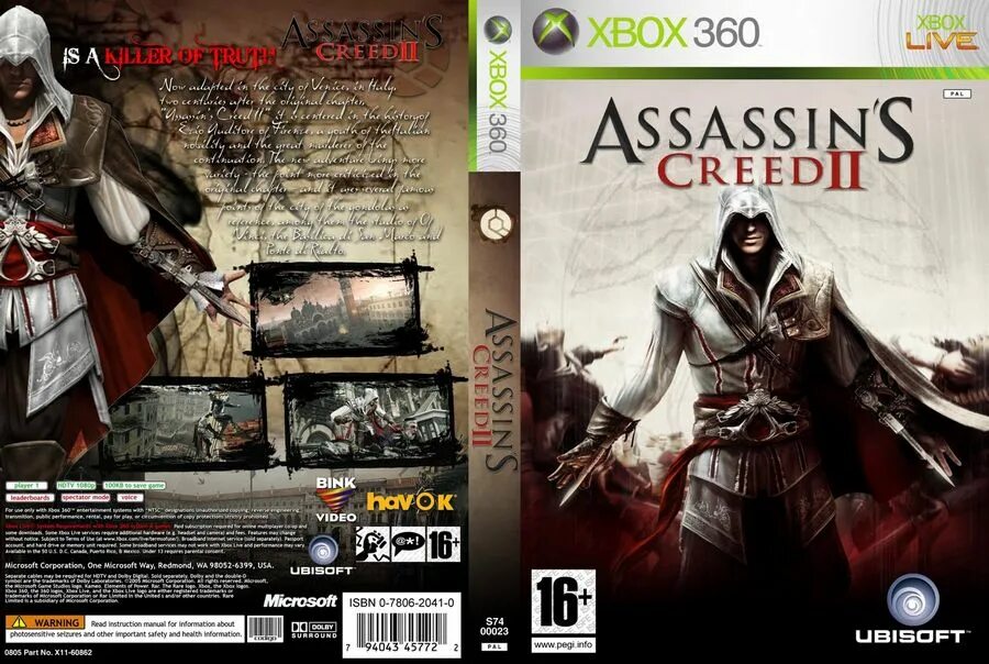 Assassin s xbox 360. Assassins Creed 2 Xbox 360 обложка. Обложка PC ассасин Крид 2. Assassins Creed 2 Xbox 360 manual. Assassin's Creed 2 обложка обложка.