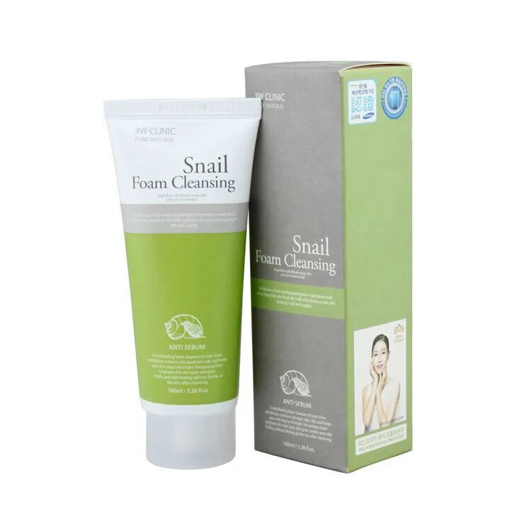 3w Clinic Snail Foam Cleansing 100 мл.. 3w Clinic пенка для умывания Foam Cleansing Snail (улитка), 100мл. Пенка для умывания с муцином улитки 3w Clinic Snail Foam Cleansing, 100 мл. 3w Clinic Snail Foam Cleansing пенка для умывания с улиточным муцином.