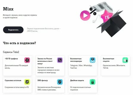 Теле 2 подписка на музыку