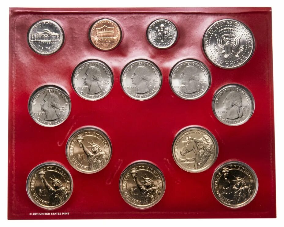 Набор монет Престиж США 1986. Набор монет США Индиана Орлы. Коллекция монет. Годовой набор монет. Купить годовые наборы монет