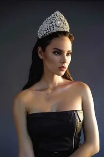 In April 2018 shoot, Catriona Gray wearing the Binibining Pilipinas crown; ...