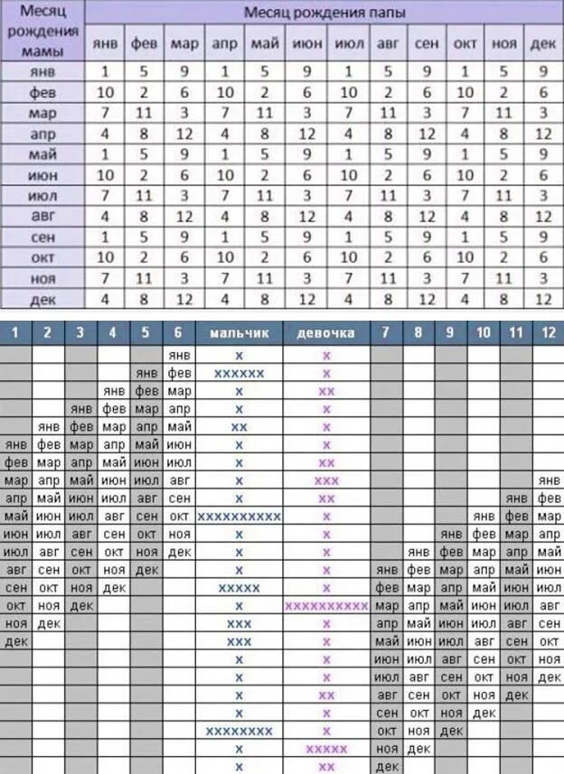 Таблица расчета пола ребенка. Таблица расчёта пола будущего. Как зачать ребенка по таблице. Как рассчитать пол ребенка. Календарь по возрасту матери и месяцу зачатия