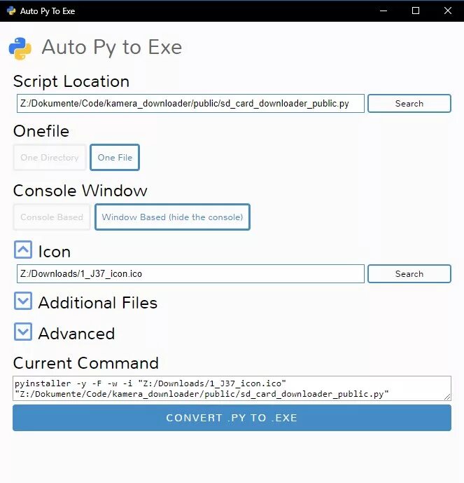 Python to exe directory. Конвертер py в exe. auto-py-to-exe. как на python сделать исполняемый файл. как превратить код python в exe.