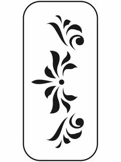 Трафареты Узоры Flower stencil patterns, Stencils, Flower drawing design