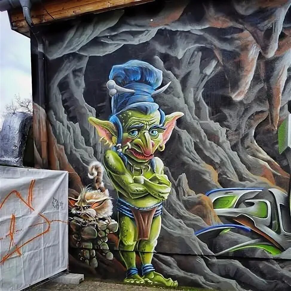 Гдр гоблин. Граффити гоблин. germaniya kovlin.