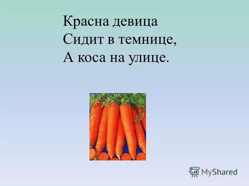 Загадки окружающий мир 1 класс. Красная девица сидит в темнице а коса на улице. Красна. Девище. Сдитв. Темнище. Акоса. На. Улище. Загадка красна девица сидит в темнице а коса. Загадка девица в темнице а коса на улице.