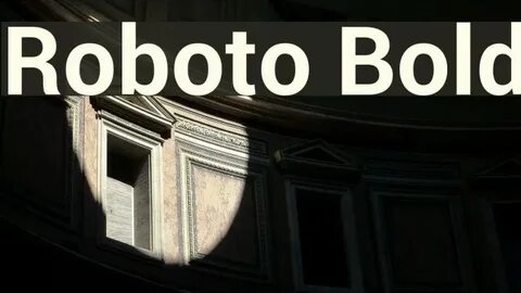 Roboto bold