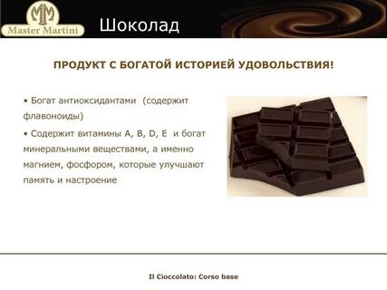 Шоколад содержание веществ