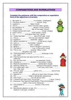 Complete the sentences using comparatives and superlatives