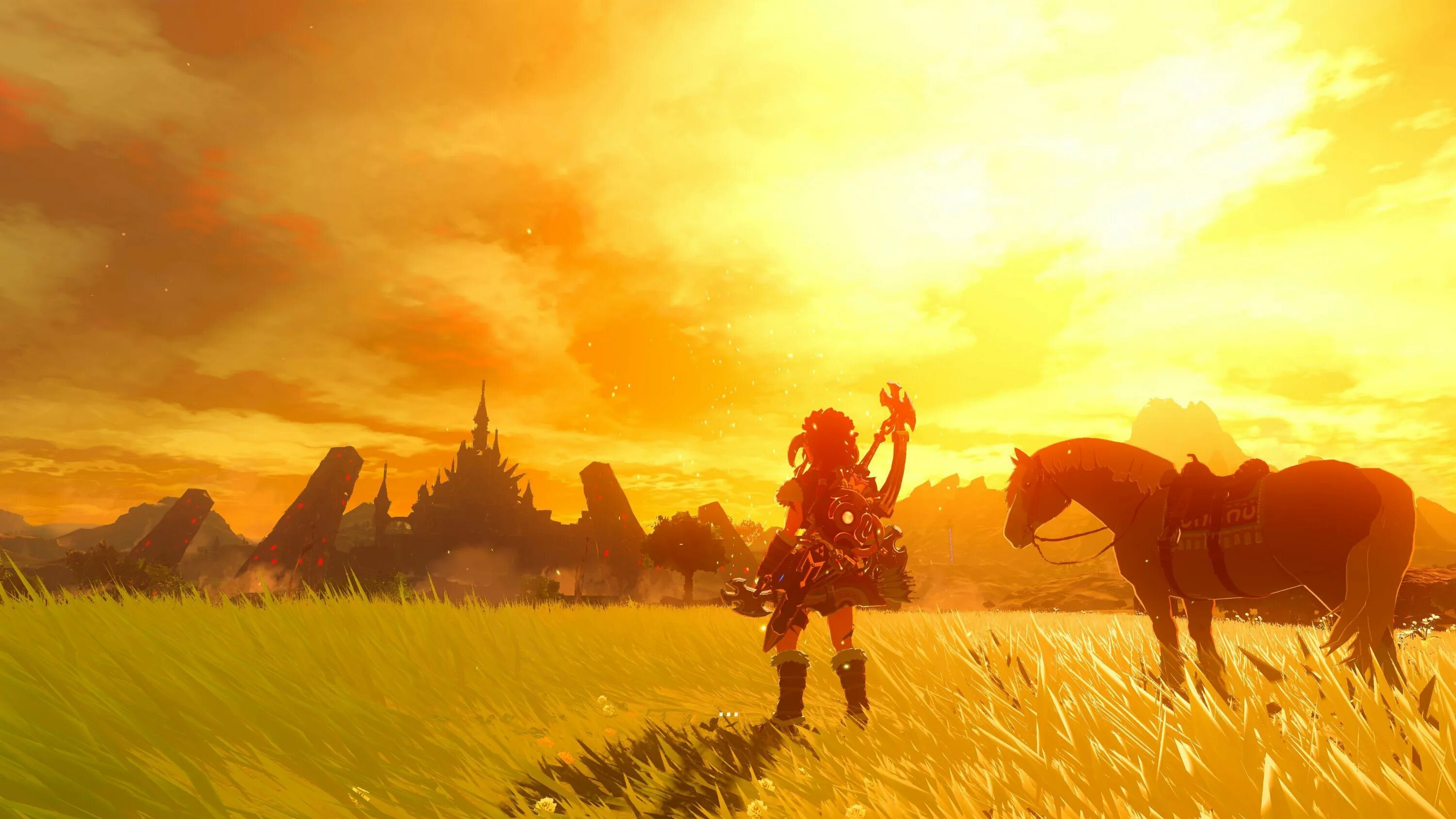 Yuzu botw zelda. Зельда пейзажи. Пейзаж из Zelda. Пейзаж в конюшне Зельда. BOTW.