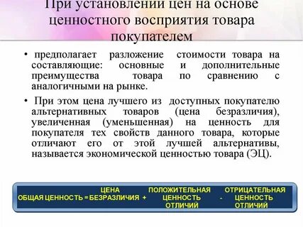 Восприятие ценности