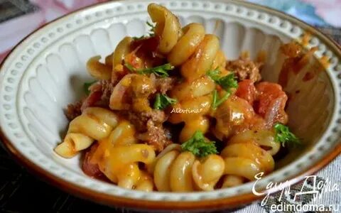 Рецепт макарон с подливкой с мясом