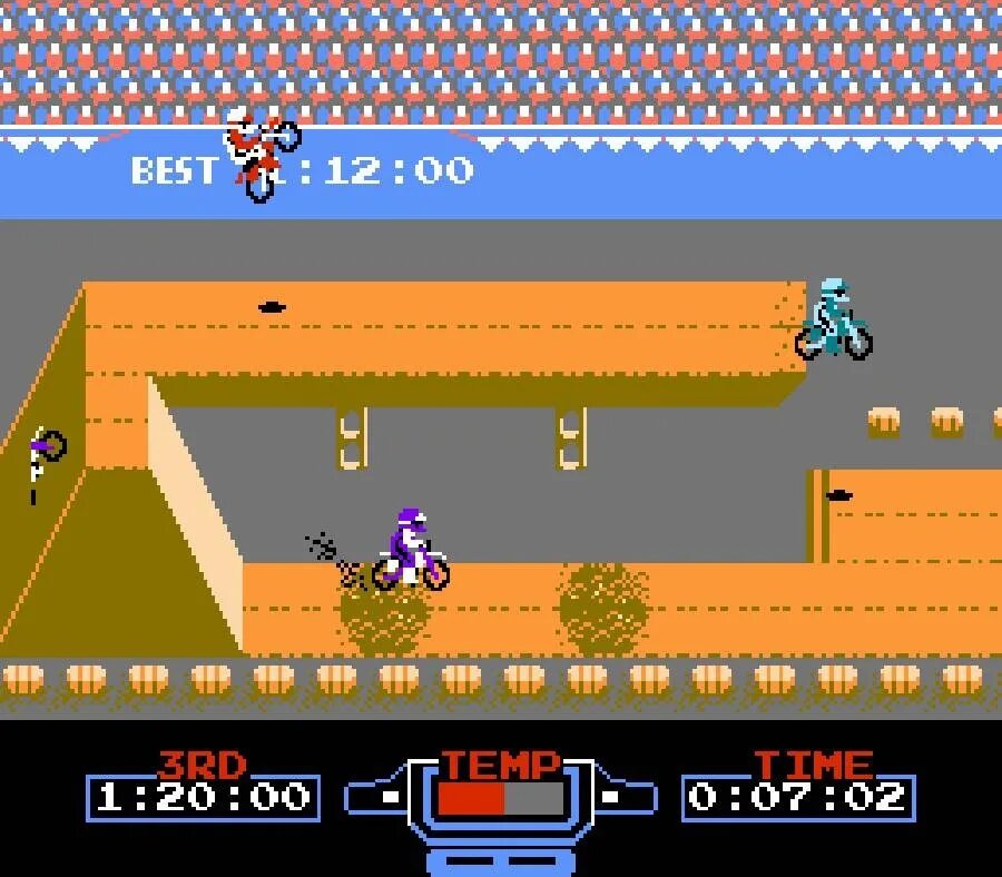 Мотоциклы на денди как называется. Excite bike dendy. игра мотоциклы на денди. игра денди мотокросс. nes игра excitebike.