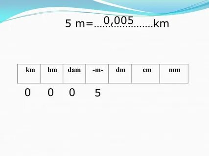 N km m