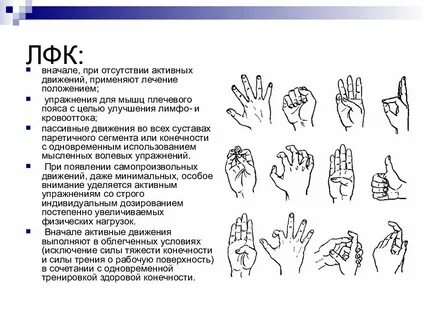 Лфк пальца