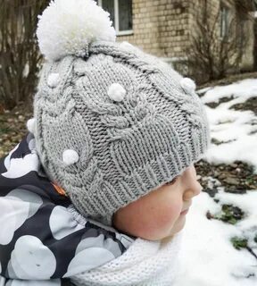 Связать шапку детскую зимнюю спицами