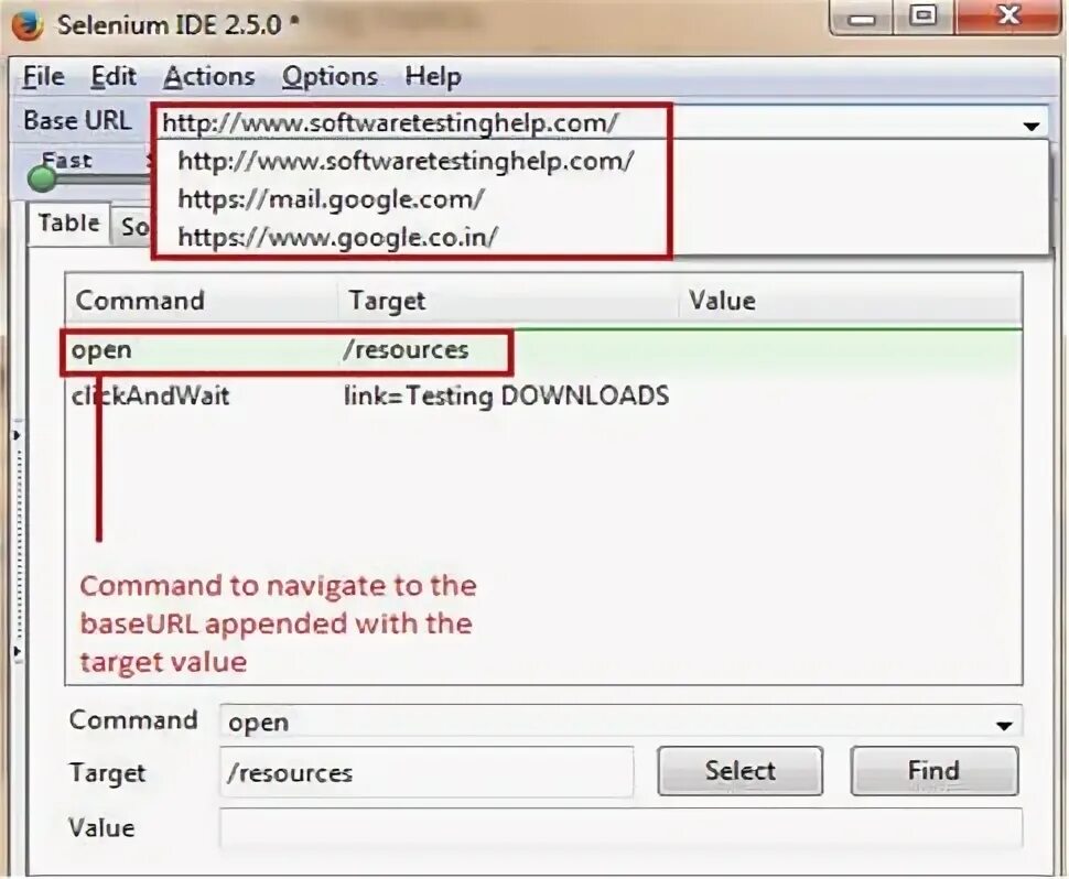 Selenium url. Селениум ide. selenium ide.