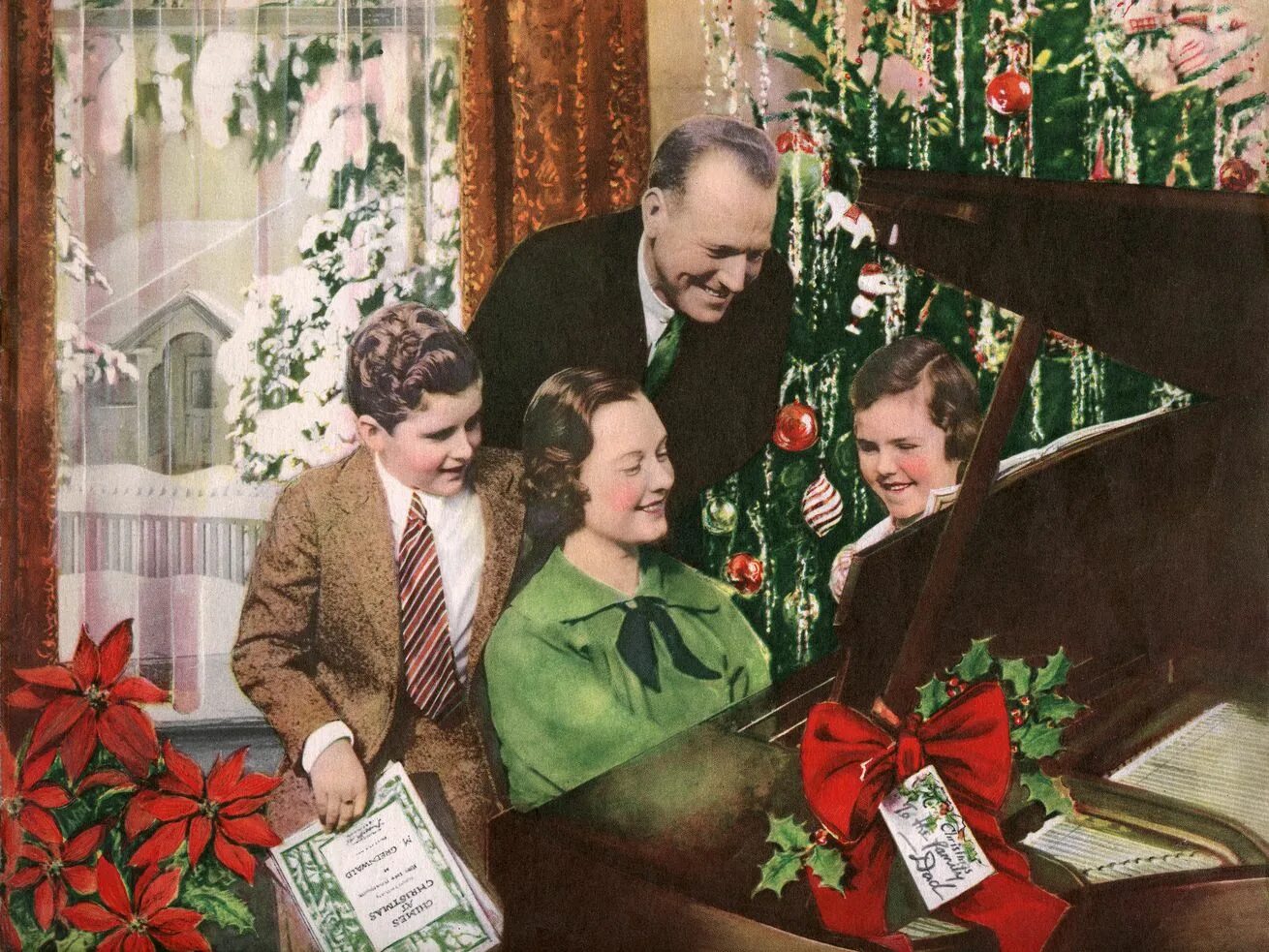 Vintage Christmas photos в цвете. Vintage Christmas Songs. Christmas photos musicians Carols.