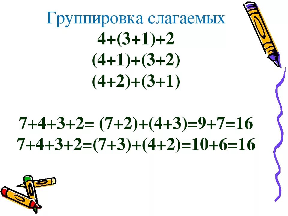 Сумма трех слагаемых примеры Математика 1 класс сумма слагаемое презентация