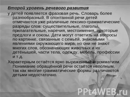 Фразовая речь у детей с онр