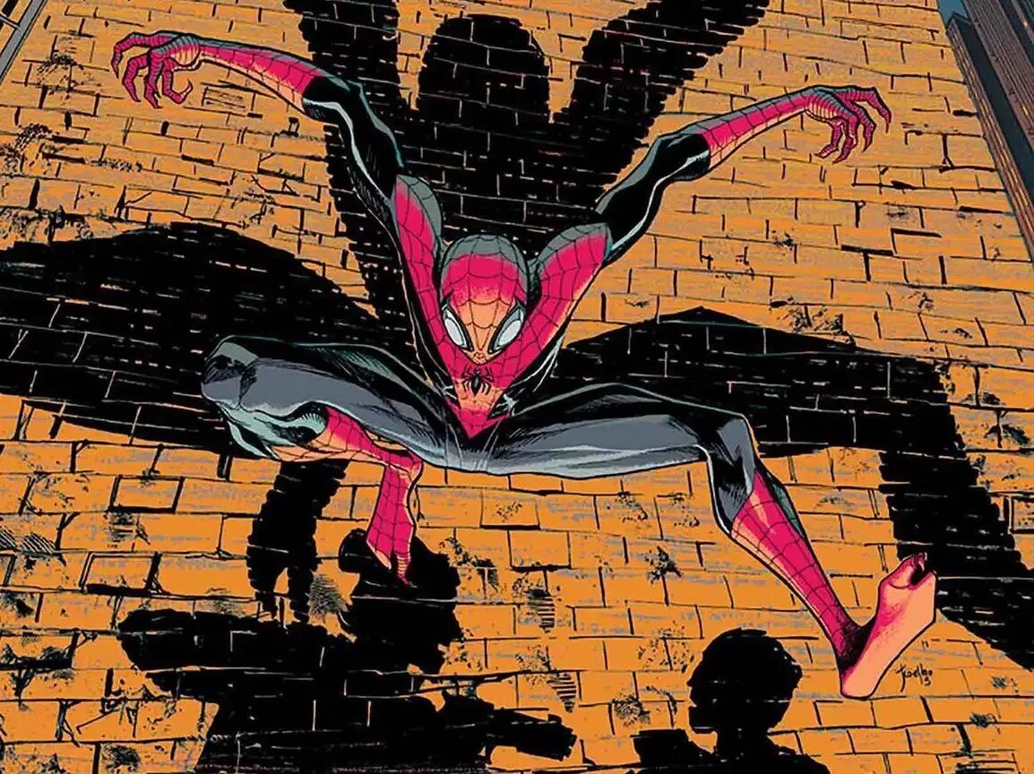 Человек паук кроссовер. Питер паркер и дэдпул 18. Майлз моралес 2560. Дэдпул/человек паук r34. Дэдпул и человек паук голые.