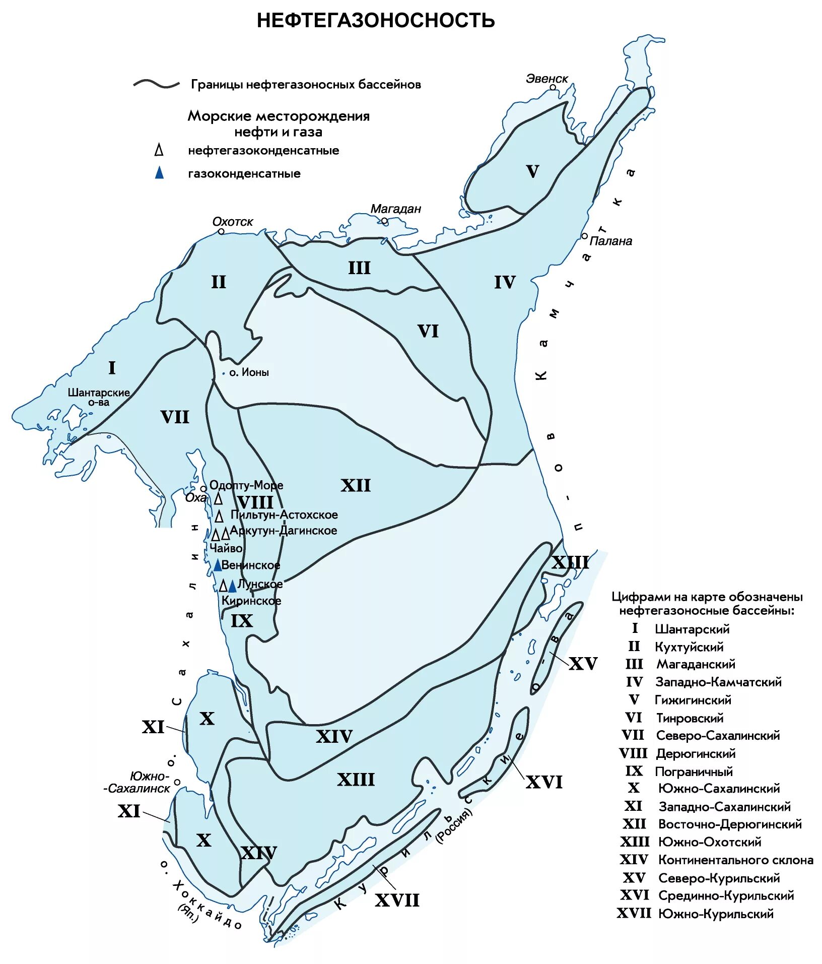 Температура воды охотское. Нефтегазоносный бассейн Охотского моря. Минеральные ресурсы Охотского моря карта. Охотская нефтегазоносная провинция месторождения. Карта нефтегазоносности Сахалина.