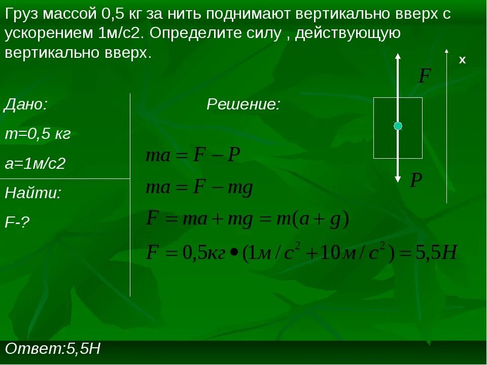 Определите массу второго груза. Определить вес груза. Как найти массу груза. Нахождение силы с ускорением. Вес тела движущегося с ускорением.