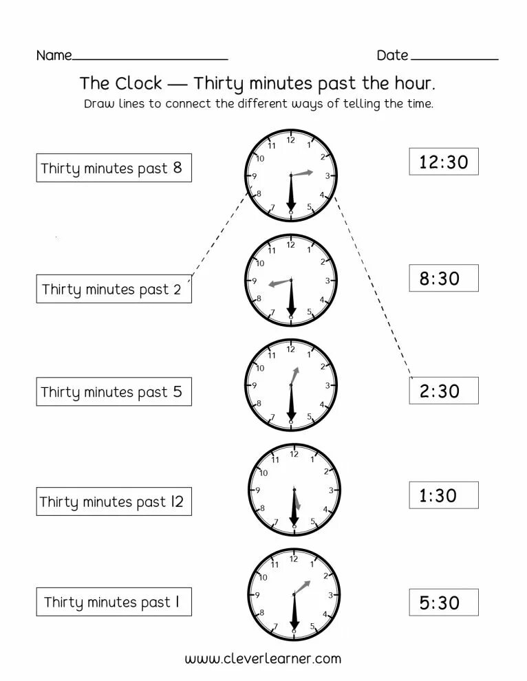 Match the o clock. Telling time half hour Worksheet 1. What time is it Worksheets half past. Telling the time задания. Время Worksheets.
