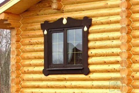 Деревянная обналичка окон снаружи
