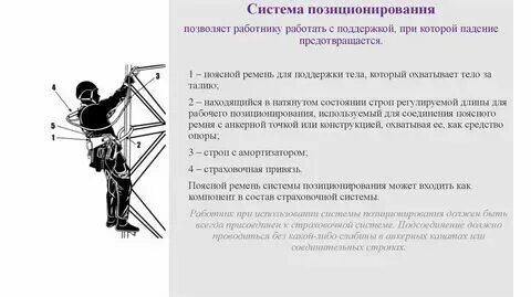 Требования к дежурным системам позиционирования