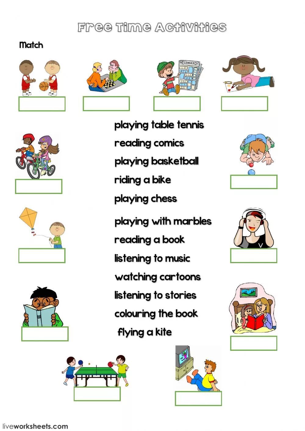 Hobbies reading and writing