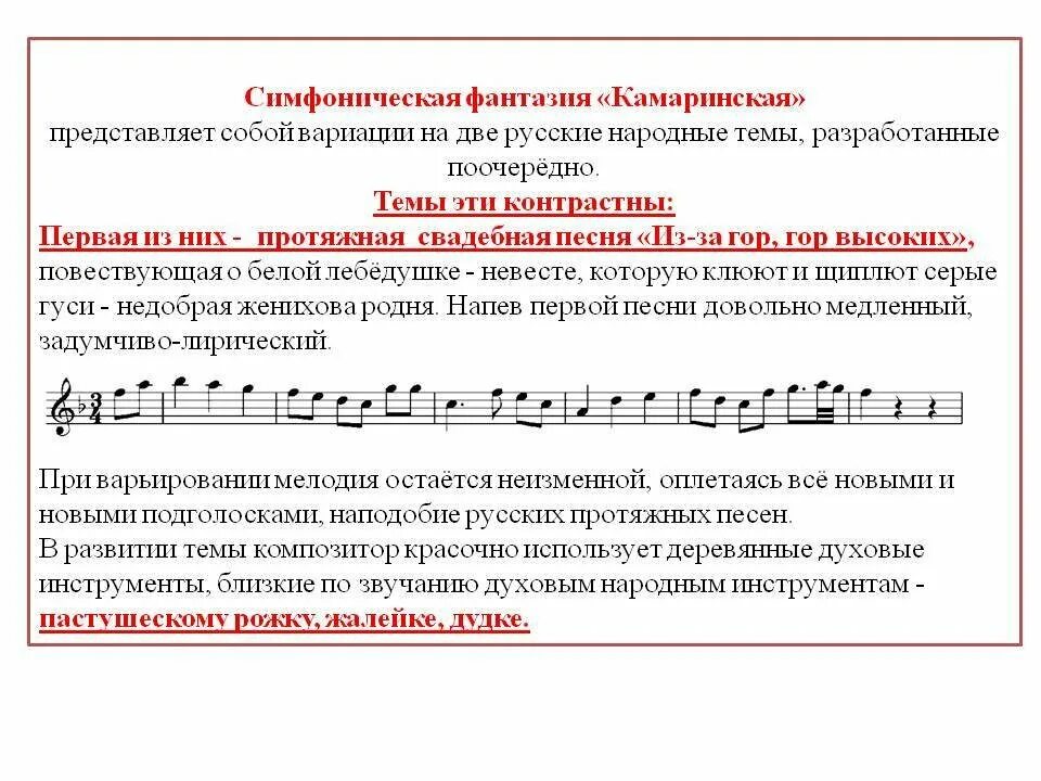 Какой принцип развития использует композитор
