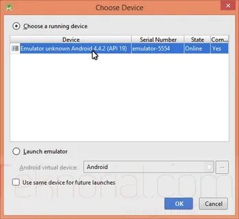 Choose device