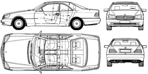 Чертеж mercedes