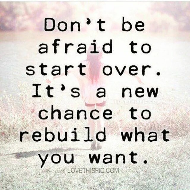 Need to start over