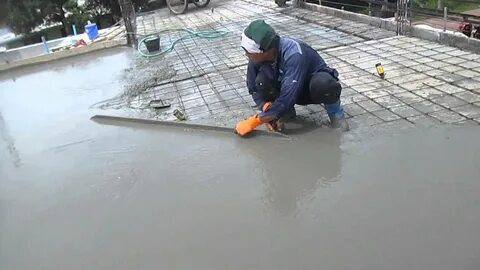 Залить бетон осенью на улице