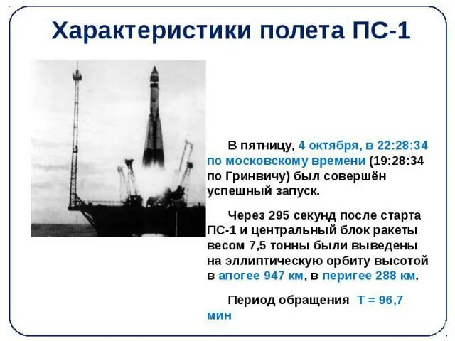 Характеристики полета