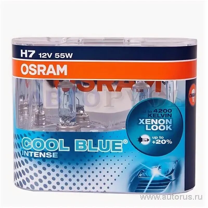 Осрам блю интенс. Osram cool blue intense h7 12v 55w 64210cbi. лампа h7 12v 55w osram cool blue 64210cbicbnhcb 2шт. автолампа h7 55w 64210cbn 12v cbn-hcb (euroduo) (интенс) 2шт..