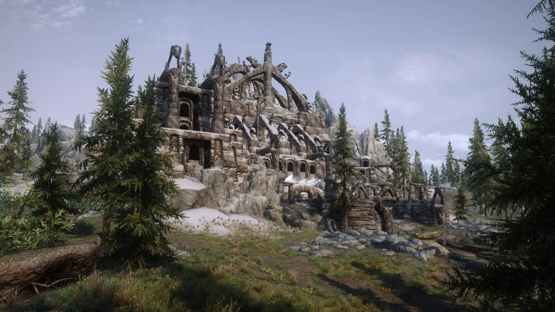 Вольскигге скайрим. Скайрим древние нордские руины. Руины ркунда скайрим. Руины кьенстаг скайрим призрак. Skyrim руины вдовьей заставы.