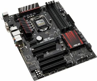 Красная материнская плата asus
