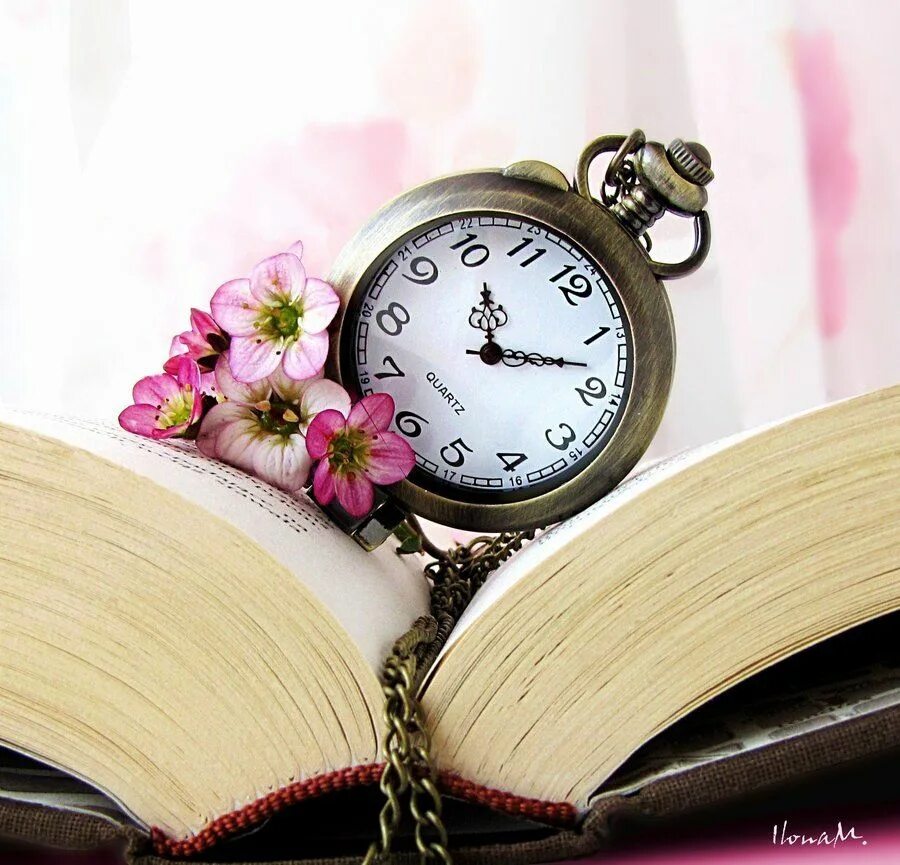 Книга и часы. Часы рождения. Часы "цветок". Книга времени.