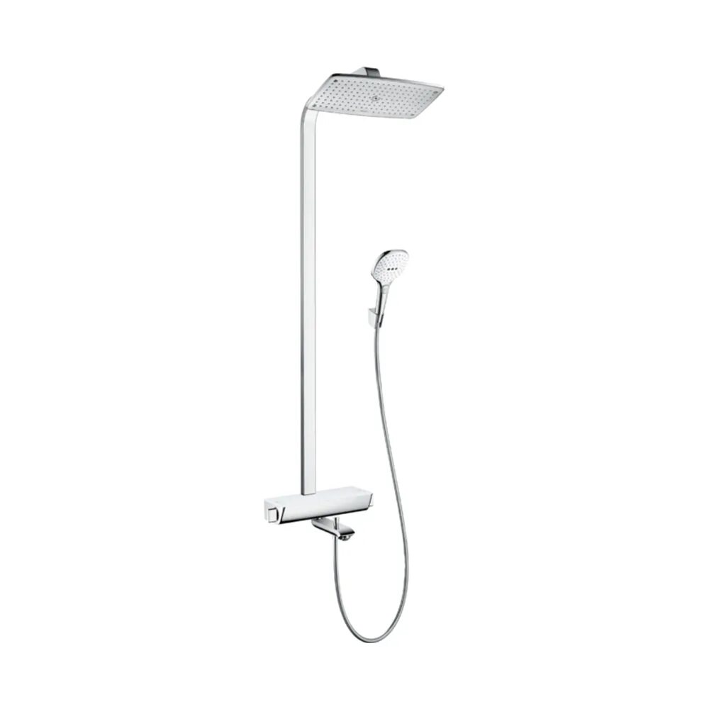 Система верхнего душа. Hansgrohe raindance select e 360 showerpipe. душевая стойка хансгрое. axor hansgrohe душевые системы. &quot;a2420  душевая система с термостатом хром&quot;.
