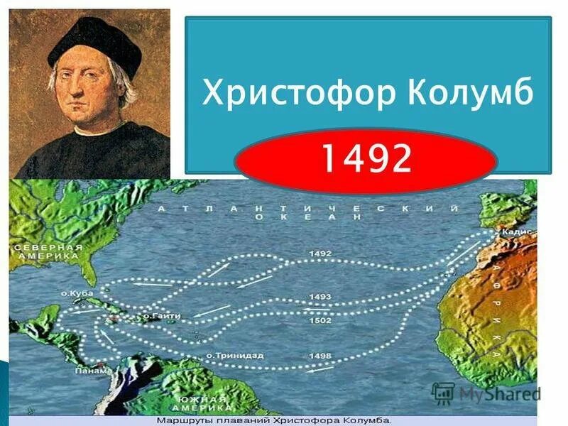 Какое море открыл колумб 5 класс география. Кристофор колумб открытие америки. путешествие христофора колумба 1492. маршрут путешествия христофора колумба 1492 1493.
