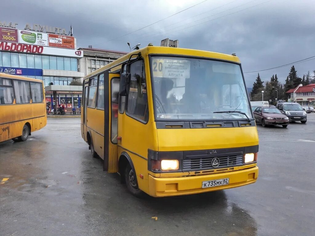 Баз Эталон а079.14. Баз а079 Крым. Автобус Алушта. Алуштинский автобус.