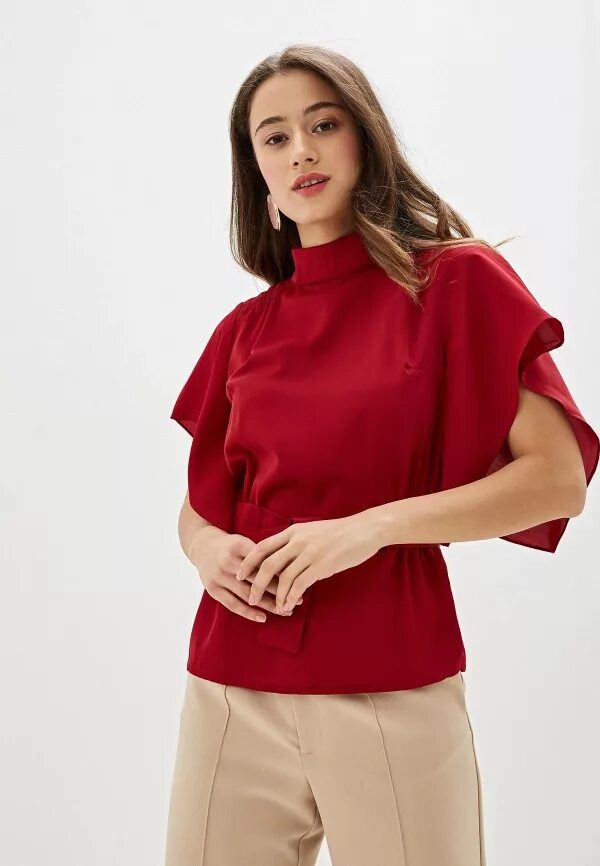 Блузки 2024 женские новинки. Блузка женская. Красная блузка с коротким рукавом. Фасоны блузок 2022. Блузки женские стильные 2022.