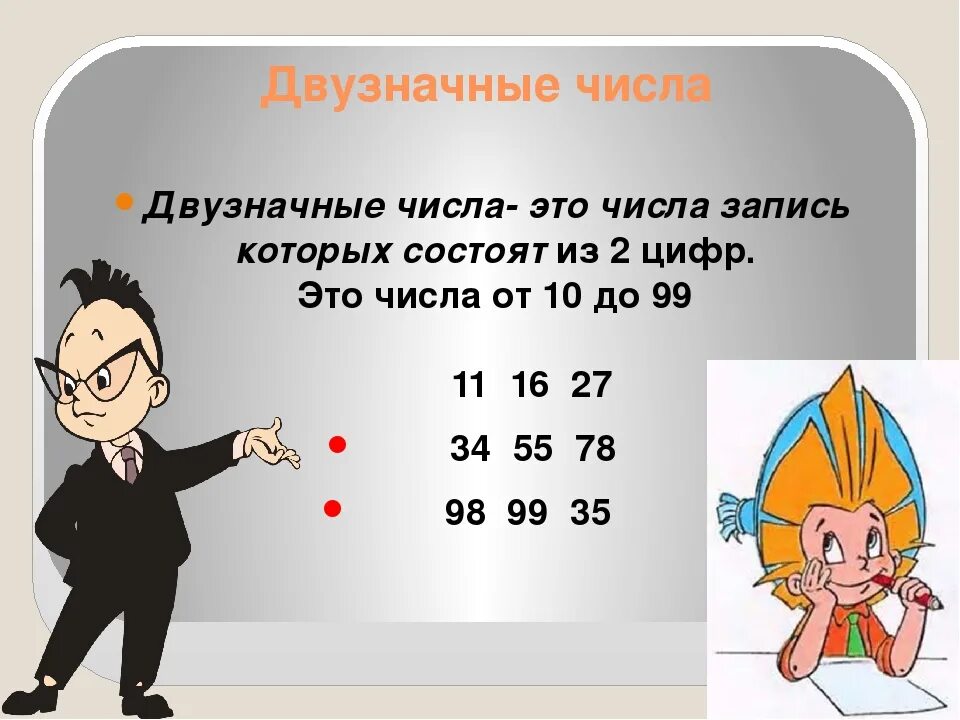 Приведите примеры какого нибудь двузначного числа. Двузначные числа. Однозначные и двузначные числа. Цифры двузначные. Понятие двузначное число.