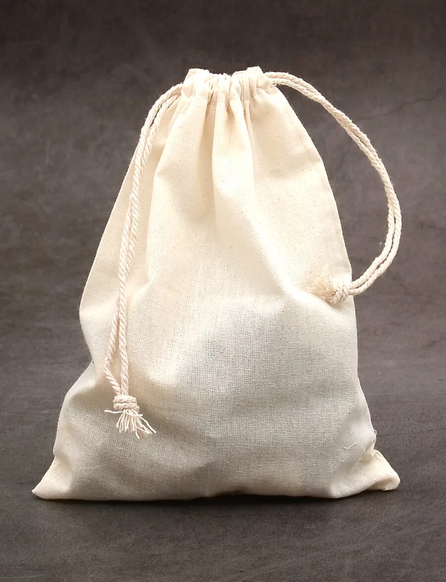Хлопчатобумажный мешок. Маленький тканевый мешочек. Тряпичный мешочек. Мешочек из ткани хлопок. Хлопчатобумажный мешок.