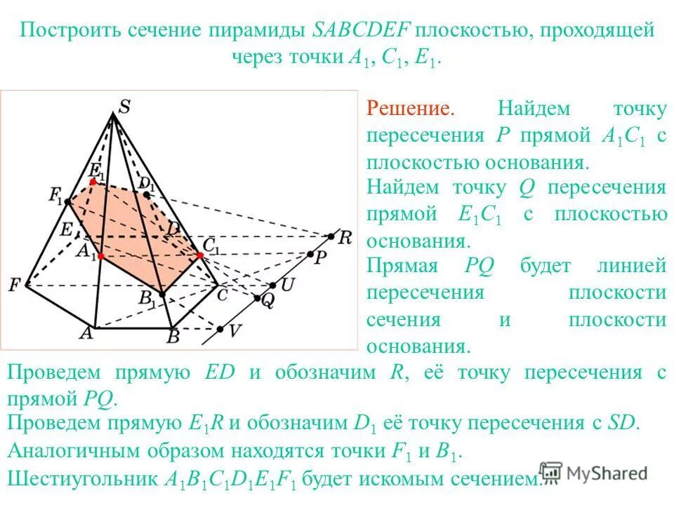 Алгоритм построения сечения тетраэдра. Пересечение тетраэдра плоскостью. Найди прямую сечения плоскости mnl. Сечение куба по трем точкам. Прямая по которой пересекаются плоскости в тетраэдре.