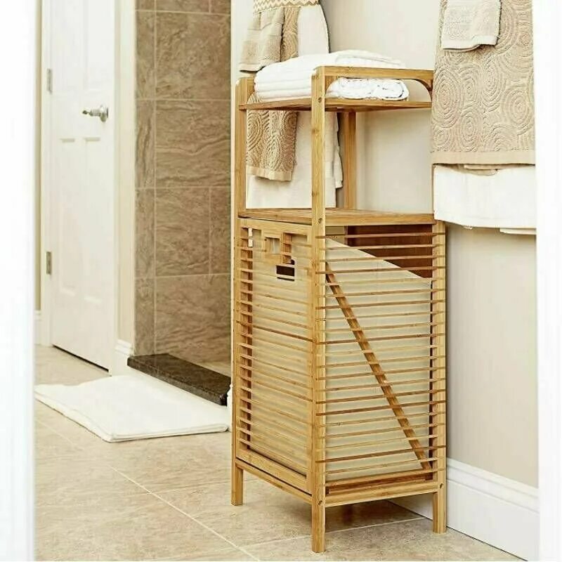 пластиковый стеллаж для ванной. стеллаж с корзиной для белья 2-х ярусный белый, 380х350х1050 мм. стеллаж с плетеными корзинами. этажерка для белья. корзина для белья в ванную.