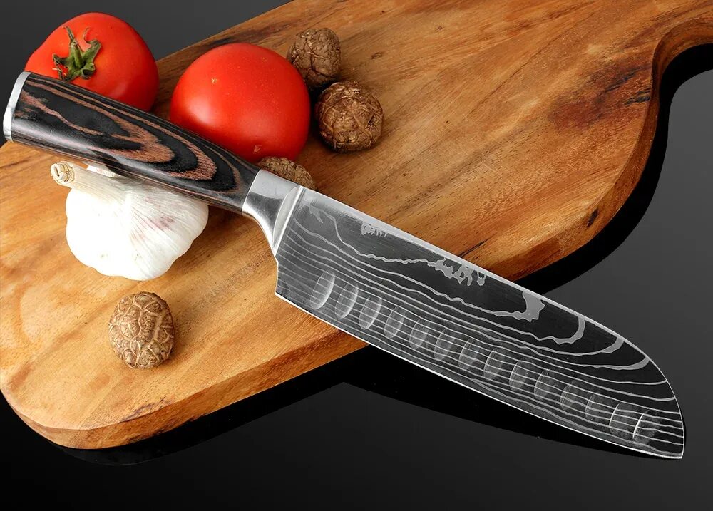 Японский нож сантоку. Ножи Santoku Knife. Нож поварской Santoku. Шеф нож сантоку. Нож японский сантоку сантоку.